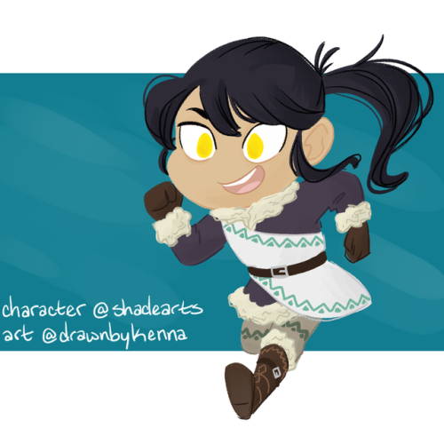 Chibi delivery for @shadearts of her character Raven! :DThis is the prize for my 50 follower raffle&