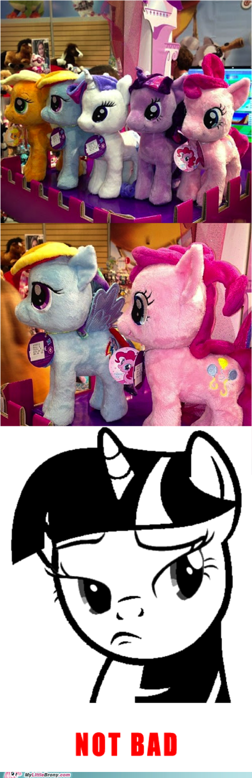 thecastlecleaner:  asksnowstorm:  mylittlepony4u:  These Official Plushies Aren’t