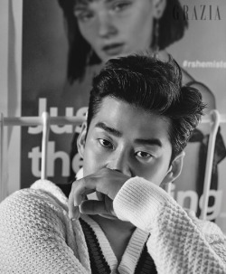 stylekorea:Yoon Kye Sang for Grazia Korea October 2017. Photographed by Lee Young Hak