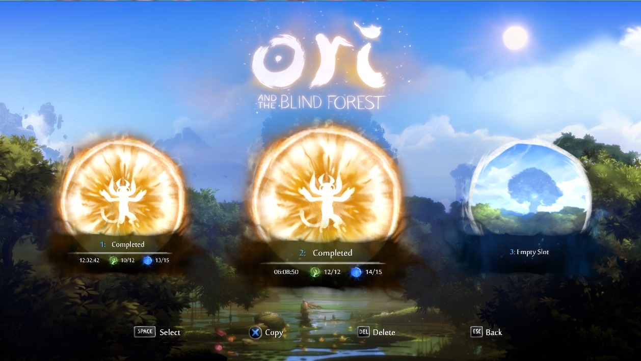 Finished Ori for the second time, much better score than my first play-through obviously