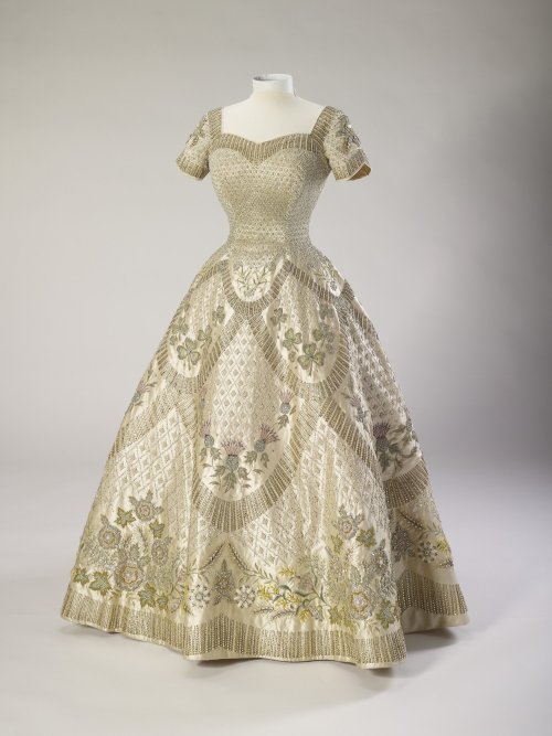 Queen Elizabeth II’s coronation gown by Norman Hartnell, 1953