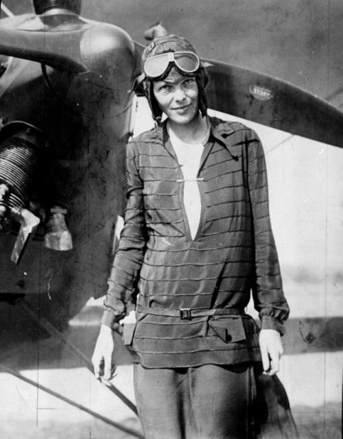 Amelia Earhart after becoming the first women to make solo transatlantic flight in 1932Born July 24,