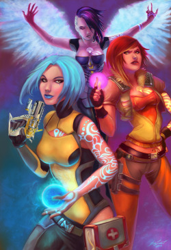 otlgaming:  Borderlands Fan Art: The Sirens -