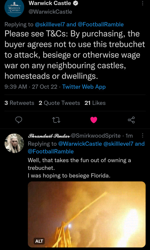 Porn photo thranduilofsmirkwood:Warwick Castle is selling