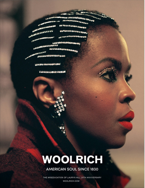 Lauryn Hill stars in her first fashion campaign with Pennsylvania's brand #Woolrich: &