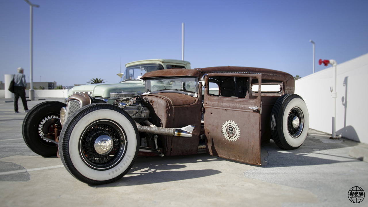 world-on-wheels:  Dirty Thirty Rat Rod Breakfast Club LA Petersen Automotive Museum