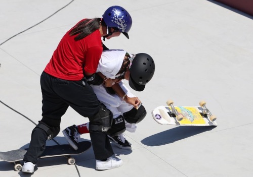 ctolisso:During the Women’s Skateboarding Park Finals on day twelve of the Tokyo 2020 Olympic Games 