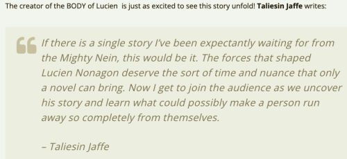 HAPPY PRIDE WERE GETTING A LUCIEN ORIGINS STORY!!! LUCIEN FINDING THE EYES OF NINE!! HIS CHILDHOOD IN