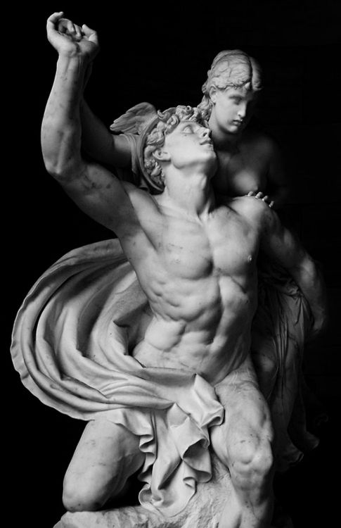 victorianink:Mercury and Psyche (1878) by Reinhold Begas