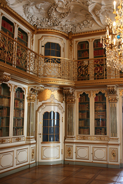 Library of Christiansborg Palace in Copenhagen, Denmark (by taltraveltips).