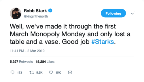 Starks and Friends Twitter 1