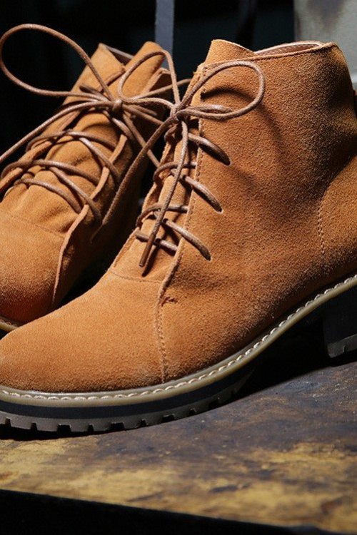 Brown Dull Polish Mid Shoes Sign Up To Get 30% Off