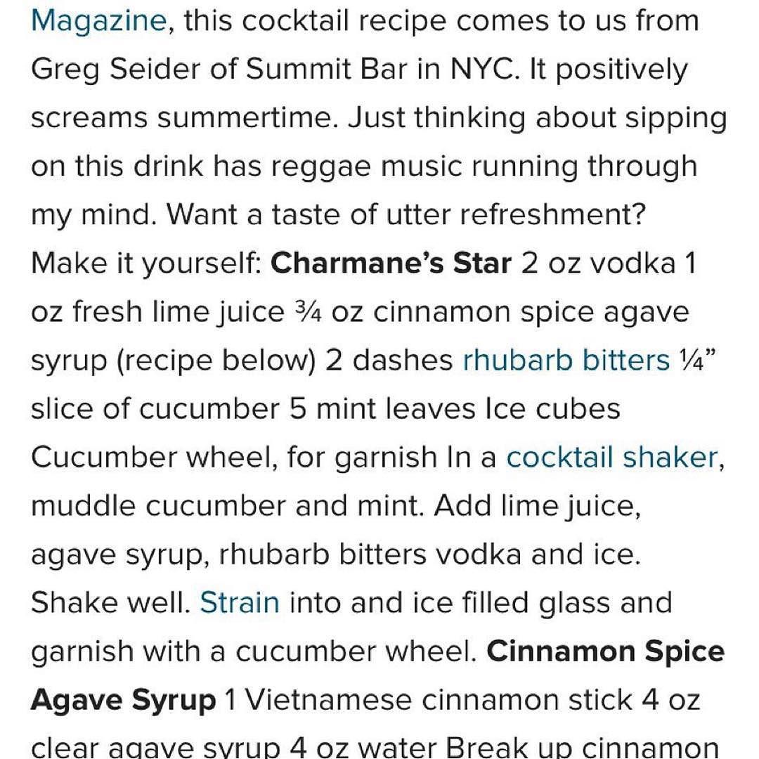 #Repost by @cxpressionsofficialpage recipe of the official &ldquo;Charmane&rsquo;s