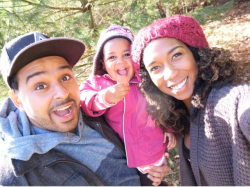 la-petite-fleur-rouge:  addicteddtomusic:  Natural hair guru Whitney White (Naptural85) and her family“My husband and I definitely look to instill self-confidence in our  daughter, Olivia, and that includes everything from how she looks, to  how she