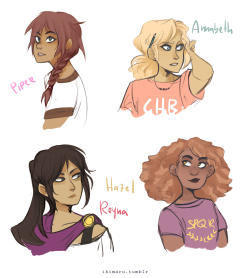 That Reminded Me I Haven’t Posted These Oldish Sketches Of The Pjo Girls Haa