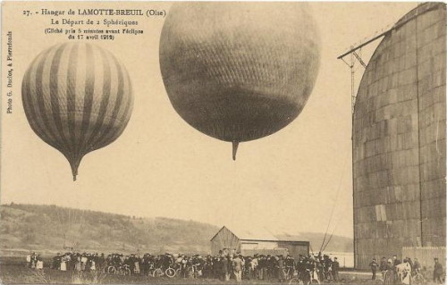 Spherical Balloons, April 17, 1912, Hybrid Solar Eclipse via