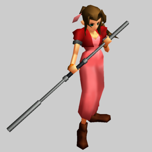 thevideogameartarchive:Artwork of Aerith, from ‘Final Fantasy VII’, from @SquareEnix on the PlayStat