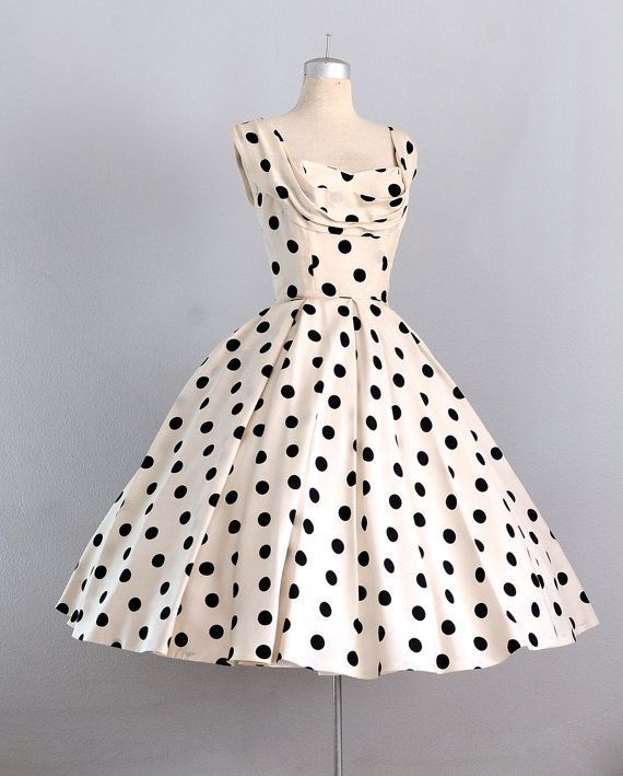 Vintage polka dot dress