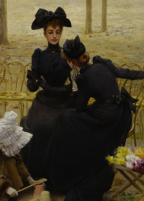 fordarkmornings:Conversazione nei Giardini di Luxembourg, 1892. VIttorio Matteo Corcos (Italian, 185