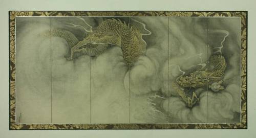 infernalseason:“Dragon in the Clouds” (1774) by Maruyama Ōkyo (円山 応挙) 1733 - 1795. Photos of the two