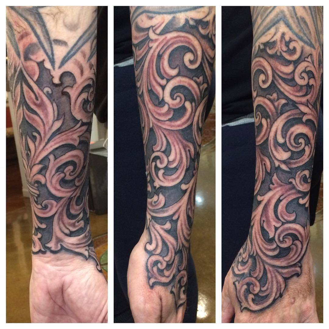 Studio 78  Pocketwatch and acanthus leaves   Flaptastic forearm tattoo  By j3553j0 blackandgreytattoo forearmtattoo timepiece tattooideas   Facebook