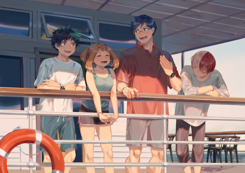 tamomoko:Preview for our MHA fanbook “Sun-filled” now pre-order on our online store~~Btw