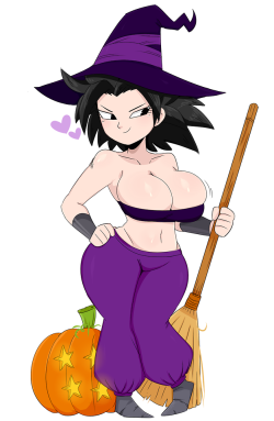 bungee-gumu:  Witch Caulifla commission My