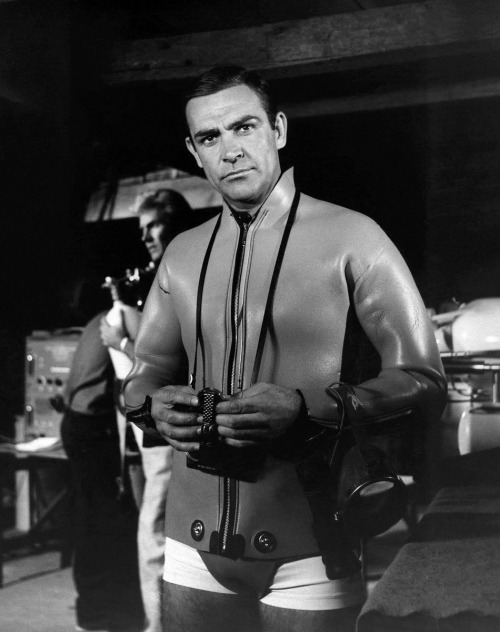 Sean Connery / production still from Terence Young’s Thunderball (1965)