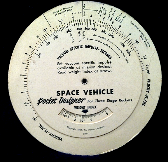 magictransistor:  Space Vehicle Pocket Designer for Three Stage Rockets (1959)