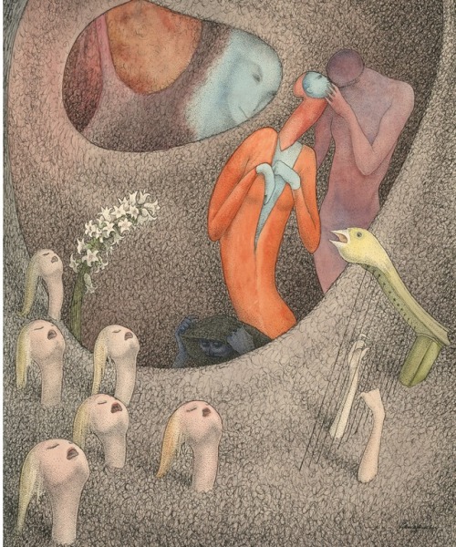 The Embrace (1949).German artist/illustrator, Walter Schnackenberg (1880-1961).