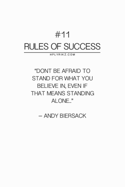 hplyrikz:  Read the “Rules of Success” here