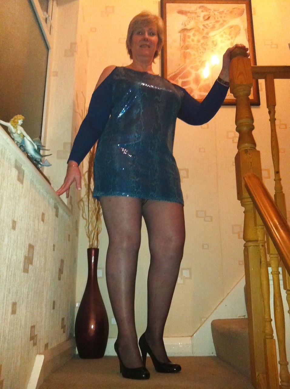 vroom23:karensexymilf:  Trish shaved and ready to party.  How do I get into magazines.