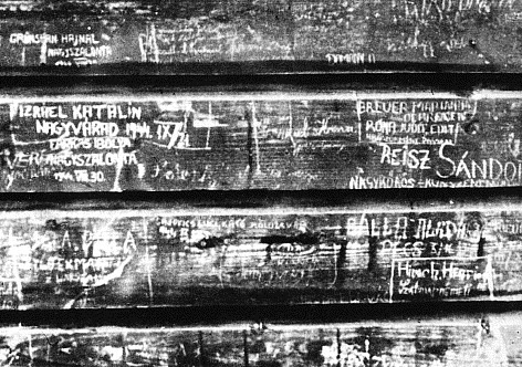 The last words of inmates at the death camp at Stutthof are carved into these walls.