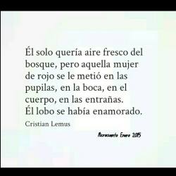 elteatrodetuvida:  “El lobo se había enamorado.”