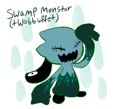 kairibloodheart:  My pokebreeds! I did benette! and I do know that smeargle can not breed with banette, but hey, look at em’ he’s frickin adorable!Bonus: