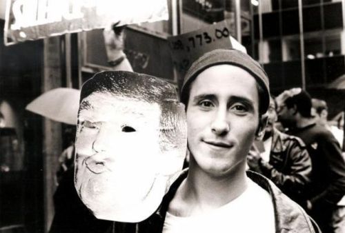kvetchlandia: vintageeveryday: Photos of gay activists protesting outside Trump Tower for homeless p