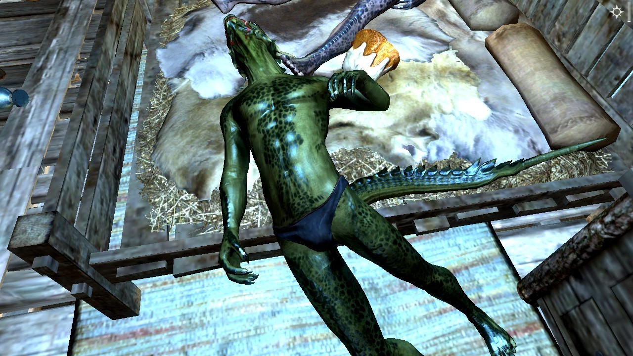 You wake up absolutely confused as to why there are naked argonians all over your