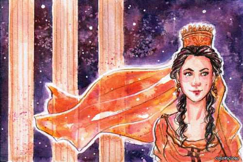 coloricioso: Hades and Persephone being all mighty and cute. (◕‿◕✿)   ❤