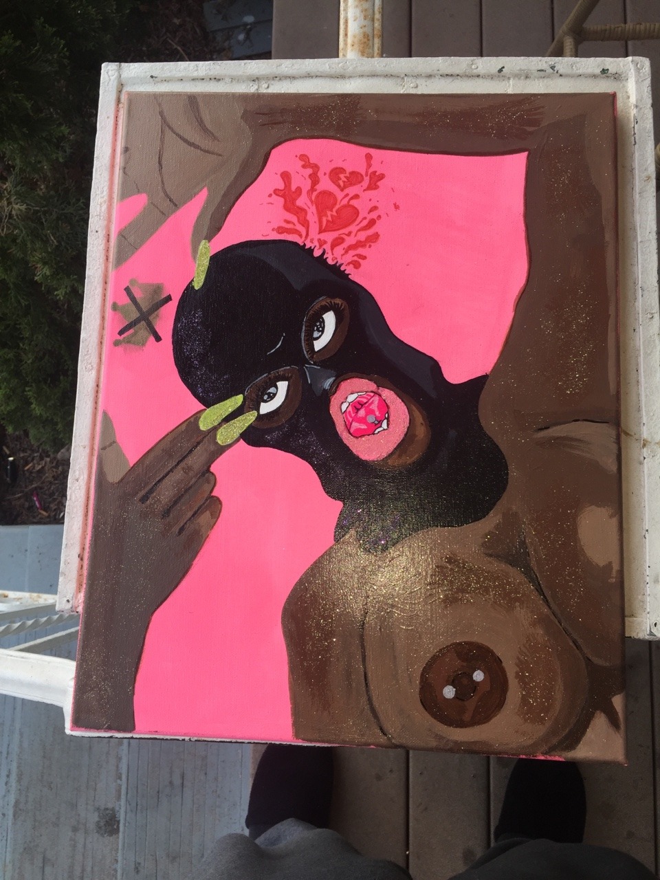 fatdaddyromance:  Finally finished my canvas pieces check me out please like a share