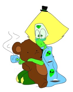 This was too adorable for me to not colour(peridots–tardis)EEEE