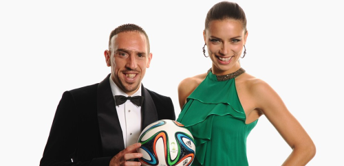 Franck Ribéry avec la sublime Adriana Lima, WAG de Marko Jaric !