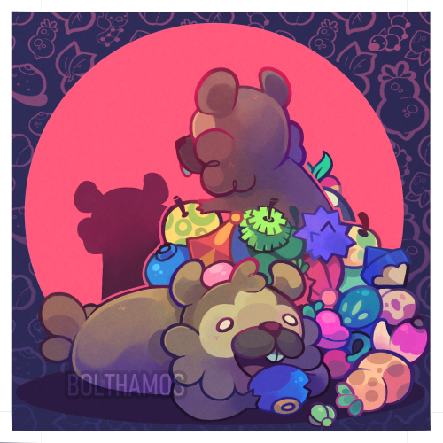 Bidoof’s Big Berry Extravaganza!!Comm for Sunnyokinawa on IG