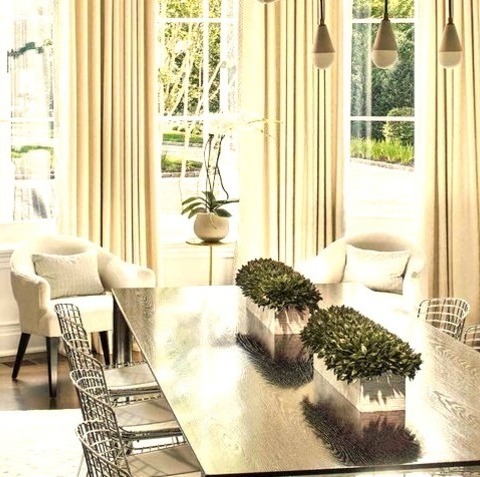 Dining Room Great Room New YorkInspiration For A Mid-sized Modern Great Room Remodel With A Brick Fireplace