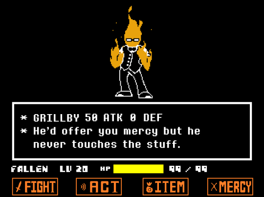 Porn Grillby Bonus Boss Fight (Genocide Run) (spoilers!) photos