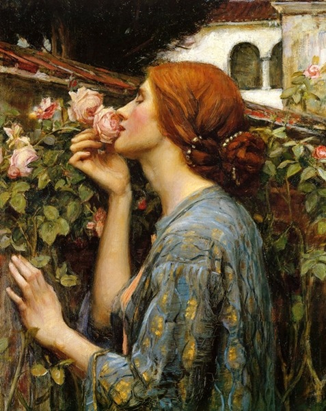 phle-botomy:soul of the rose - john william waterhouse // florence welch, in her garden