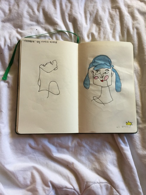 ggreenteen: “Moment” by Niels Kienè &amp; a painted in drawing done by me