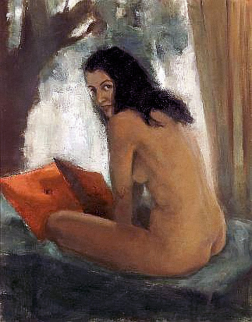bellsofsaintclements:“Seated nude” by South-African artist Fleur Ferri (1926-2004).