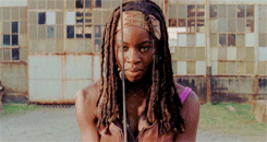 lindseymogran:  every character I love - Michonne (the walking dead)“Have you ever done things that made you feel so afraid of yourself afterwards?”