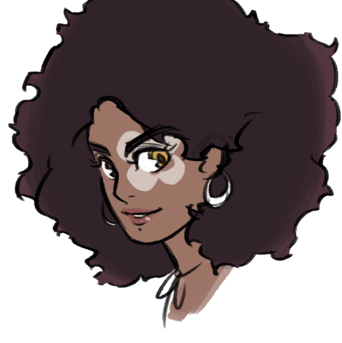arinky-dink:  I finally got the chance to draw my favorite lesbians and Domino 