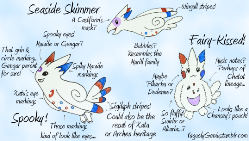 My Best Friend's Favorite Pokemon Is Togekiss, So For Her Birthday, I Drew Some Togekiss Variations!